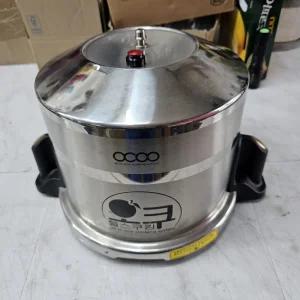 (중고)(정품) 오쿠중탕기 부품 스텐레스뚜껑 중탕찜 홍삼추출 작동잘됩니다.