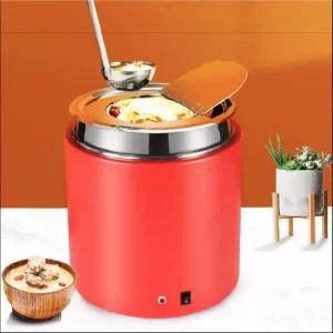 뷔페 식당 용기 보온 사각 바트 10L 죽통 밧드 장국 스프 블랙