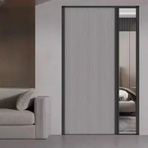 무타공 중문 셀프설치 슬라이딩 가림막 현관 간이 베란다 가정용 폴딩도어 단색