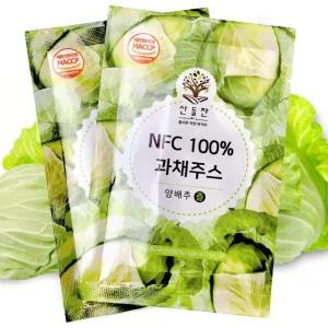 산들찬 NFC 과채주스 양배추즙 100ml x 60포 1개
