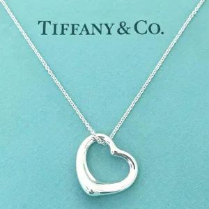 [TIFFANY&CO]티파니앤코 92.5 오픈하트 목걸이 22mm