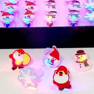 [골드스마일]크리스마스 유아 파티 반지 산타 눈사람 모양