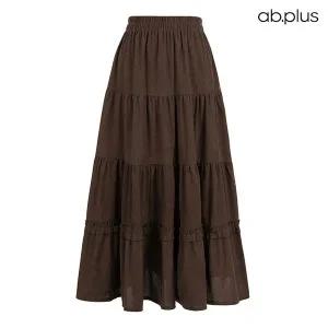 Ab.f.z [ab.plus/신상] 코듀로이 프릴 캉캉 롱 스커트 (LSA1MS31A) 777266