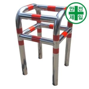 (스텐) 소화전보호대-4방향 적색 반사테이프 소화전보호대 볼라드 바리케이드