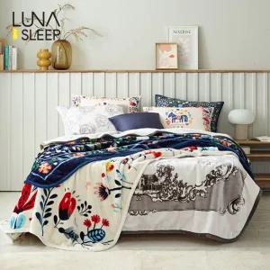 [OneTV][특대형]양면 극세사 이불 겸 블랭킷 3장 세트