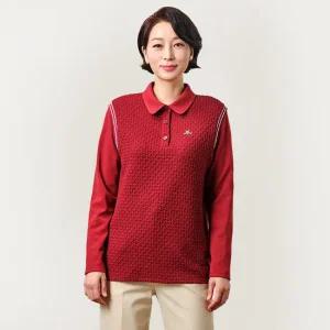 [마담엘레강스] 엠보 스포티 블라우스 KYV3BL06