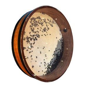 12인치 나무 양가죽 오션 드럼, 소닉 에너지 웨이브 드럼 음악 치유 악기, 요가 명상, 백팩 포함 릴리스 압력