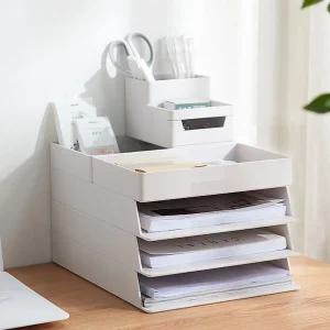 A4정리트레이 데스크오거나이저 책상정리함/정리대/보관함/종이/수납장/서류/사무실/정리함/오피스/다용도