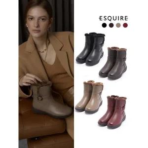 [하프클럽/에스콰이아]시드니 천연양털 앵클 부츠 (4컬러)