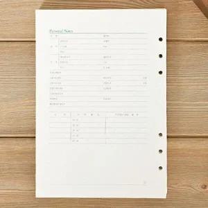 고품질 다이어리 속지 6공 리필 시스템 절기 다이어리속지 다이어리내지 25절속지 WFHAJEB