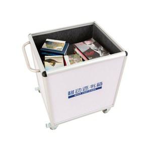 도서관 북카트무소음 북 대용량 반납차 화이트 북트럭 3단 끌차 사무실 북카트 서점