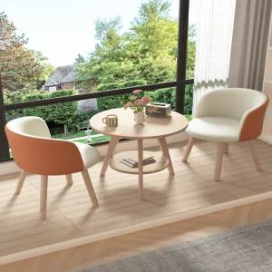 원형 부부테이블 티테이블세트 2인 체어 안방 베란다