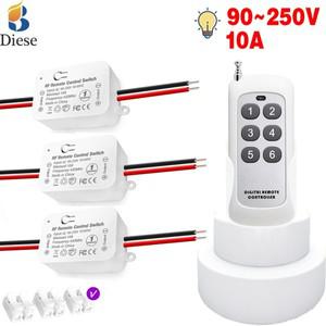 범용 무선 리모컨 스위치 릴레이 리시버 스마트 호환홈 LED 전구 게이트 차고 문짝 TV용 433M 호환hz AC110
