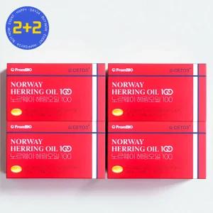 프롬바이오 노르웨이 헤링오일 100 오매가 30캡슐 4개