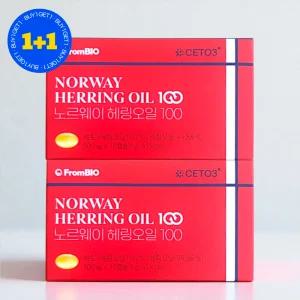 [1+1] 프롬바이오 노르웨이 헤링오일 100 오매가 30캡슐 2개