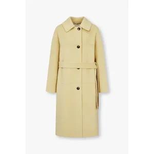 [GCUT](타임스퀘어점패션관)[지컷24F/W]벨티드 버튼업 캐시미어 블렌드 코트(7214416203)