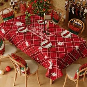 PVC 방수 크리스마스 파티 식탁보 테이블보 실외 야외 캠핑 테이블