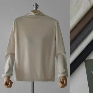 네추럴 속기모 반폴라 히트텍 여성반목티 이너 얇은기모티 하프터틀넥 여성겨울데일리긴팔티셔츠 (5color)