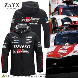 레이싱 자켓 재킷 점퍼 유니폼 모터팀 TOYOTA GR 슈트 남자 남성 방풍 모터사이클 팬 후드 라이딩