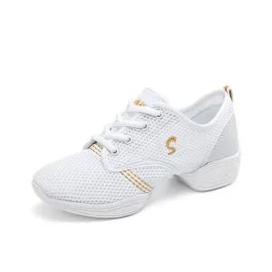 DODORORO 여성용 초경량 에어 메쉬 발편한 스포츠 댄스화 사계절 라인댄스화