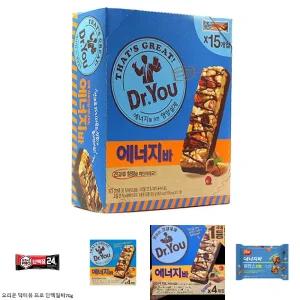 (15개입 CASE) 오리온 닥터유 에너지바/단백질바/다이어트/곡물/견과류바/스낵/견과/식물성/영양바/프로틴