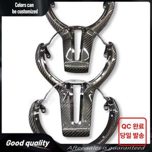 탄소 섬유 스티어링 휠 커버 트림 M 스포츠 성능 BMW F01 F06 F10 F11 F20 F22 F30 F31 F32 F36 M2 F87 M3