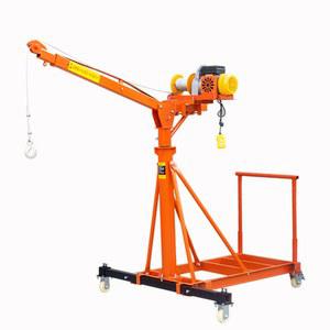 이동식 크레인 소형 간이 전동 리프트 모터X 기계 500kg 화물 운반 독립형