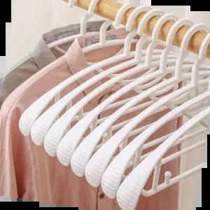 패딩옷걸이 플라스틱 논슬립 니트 코트 어깨뿔 방지 옷걸이 5개