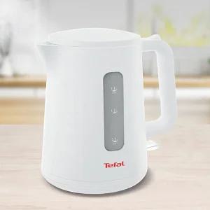 테팔 50초 엘리먼트 무선 주전자 화이트 1.7L 무선 포트/가정용/전기/커피/깔끔한/라면물/탕비실/자취생