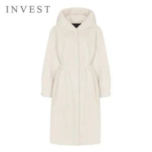 [인베스트]소프트 퍼 후드 롱 코트_INI5W1CT1631