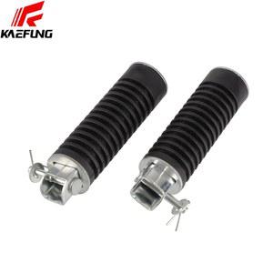 혼다 CG125 CG 125 카페 레이서 빈티지 쥐 자전거에 대한 검은 오토바이 후면 발판 발 페그 Footpeg 고무 페달