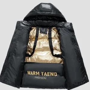 겨울 패딩 점퍼 두꺼운 방한 작업용 남여공용 패딩 점퍼 활동성 그래핀 따뜻한 작업복 외투 후드 방수 블랙