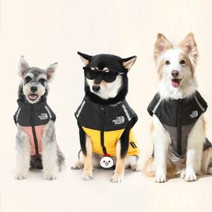 따뜻한 방풍 강아지 코트 면 패딩 겨울 재킷 소형 및 중형견용 야외 따뜻한 조끼 강아지 추운 날씨