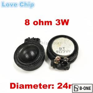 2개 1인치 하이파이 트위터 오디오 풀 레인지 스피커 24MM 8옴 3W 라우드스피커 앰프 홈 시어터 미니 사운