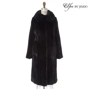 진도모피 진도 엘페 블랙그라마 밍크 휘메일 코트 (EFC018EU)1051730