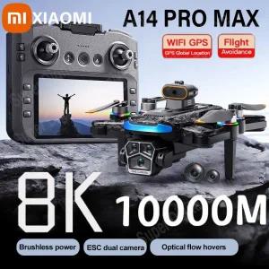드론액세서리 Xiaomi A14 Pro Max 드론 공중 8K HD 듀얼 카메라 5G WIFI GPS 브러시리스 모터 장애물 회피