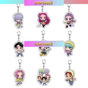  케이팝 데몬 헌터즈 케데헌 키링 9개 세트 키홀더 열쇠고리 아크릴 굿즈 루미 미라 조이