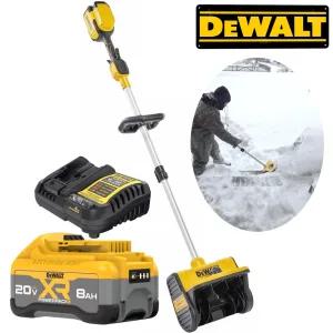 DEWALT 스노우샤벨 눈삽 충전식 넉가래 (파워팩 20Vmax 8.0Ah) 눈청소 제설기