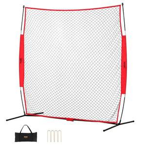 VEVOR 7X7ft/12X9ft/16X10ft/20X10ft 바리케이드 백스톱 네트, 볼 스포츠 배리어 야구 소프트볼 라크로스 하키 농구 장비 트레이닝 네트용 휴대용 연습 네트