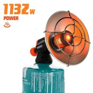 강염스토브 캠핑 버너 Widesea 히터 겨울 야외 스토브 하이킹 가스 난방 장비 휴대용 스틸 벽난로