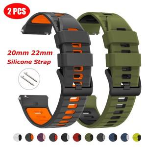 실리콘 20 22mm 시계 스트랩 아마즈핏 BALANCE 2/Bip6 팔찌 교체 밴드 GTR 4 3 2/GTR3 프로 GTS 2 미니용
