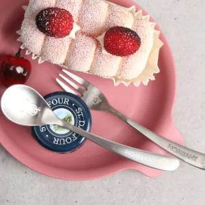 귀여운 동물 티스푼 티포크 디저트 포크 커피 스푼/세트/수저/미니/스텐/티스픈/게살/긴/티/게/롱/다과/긴