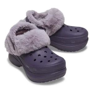 [크록스](하남점)[여성용] 베이 라인드 클로그 211753-5CI 크록스 샌들 슬리퍼 지비츠 통굽 부츠 퍼슈즈...