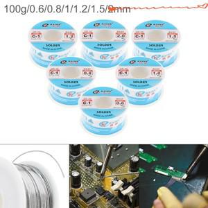 63/37 C-1 100g 0.8mm / 고순도 노클린 로진 코어 솔더 틴 와이어 릴 (2% 플럭스 함유 저융점)