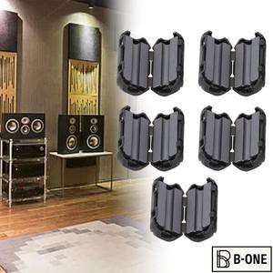 5Pcs 3.557mm 토로이달 코어 페라이트 비드 클립 초크 RFI 노이즈 필터 억제 링 배선 케이블 클램프 도구