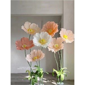 만들기 포토월 세트 플라워 퍼플 대형 웨딩 참조 포토존 자이언트 사진 수제 재료