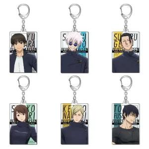 주술회전 캐릭터 키링 키체인 고조 사토루 게토 스구루 코스프레 아크릴 펜던트