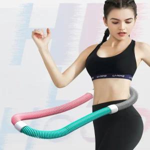 러브핸들운동 스프링훌라후프 꽈배기 용수철 훌라후프 옐로우 무게추가된 다이어트 운동기구