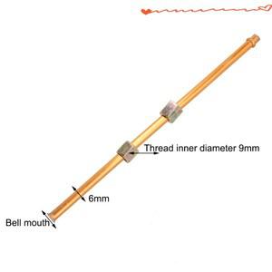 알루미늄 및 구리 재료로 제작된 육각 너트 G1/8 나사가 있는 200mm 하드웨어 교체 공기 압축기 튜브