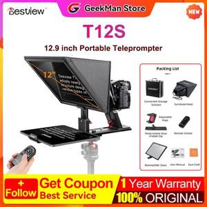 데스뷰 T12S 휴대용 대형 화면 텔레프롬프터 효율적인 기능 구조 DSLR/미러리스 HD 반사